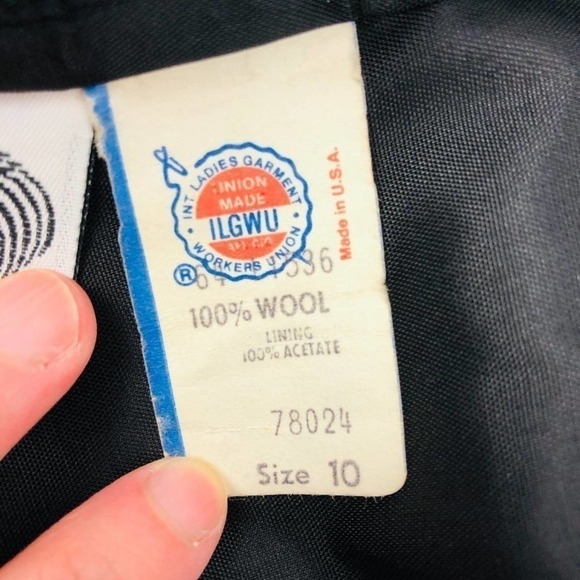 NWOT Vintage Union 100% Wool Blazer 10 - Picture 5 of 7